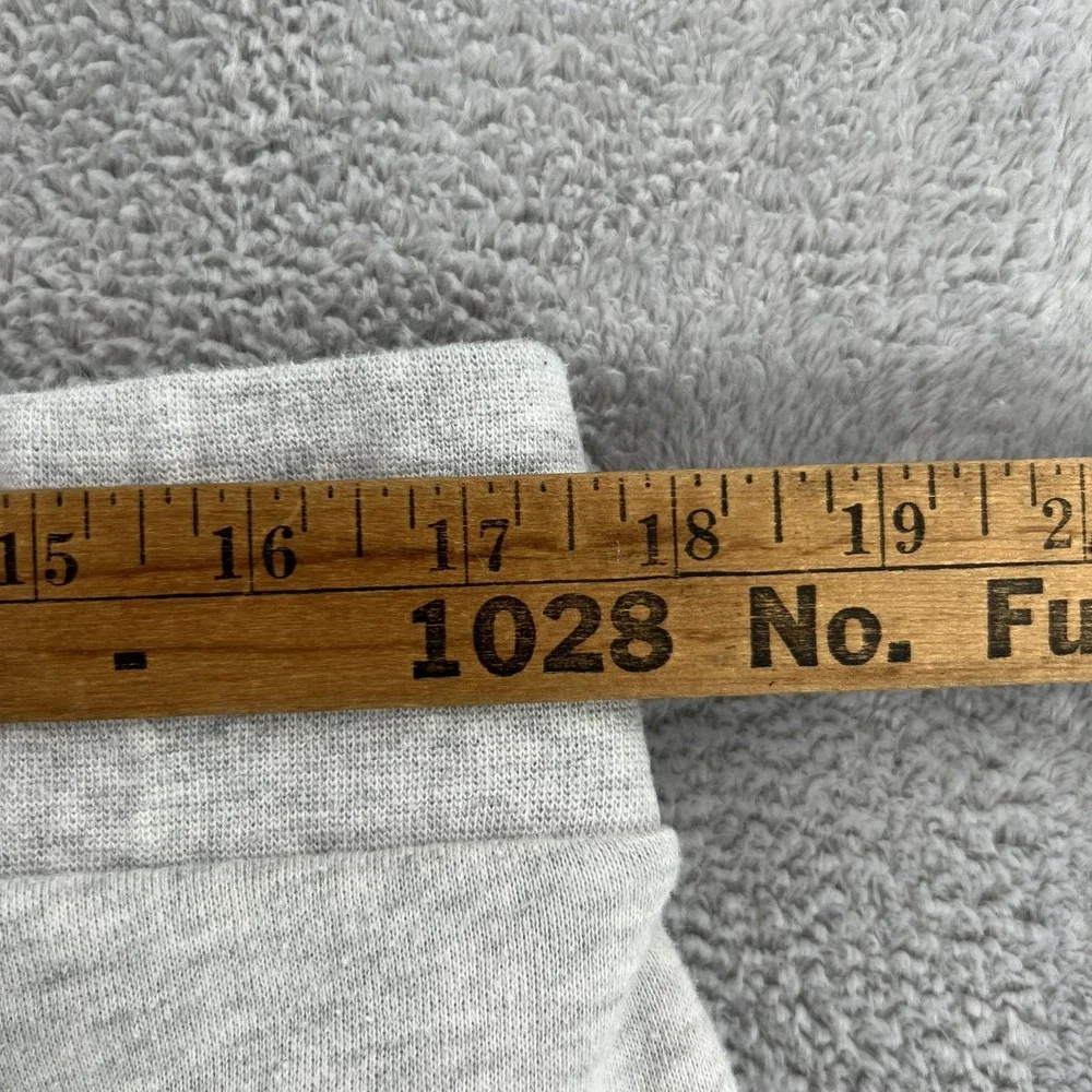 True Religion Horseshoe Logo Fleece Joggers L Gray Men Streetwear Sweatpants Y2K